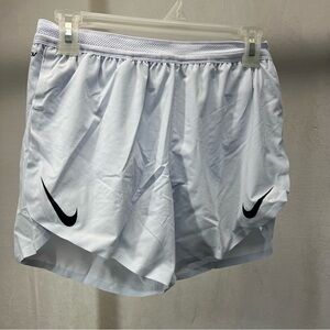 Nike Men’s Dri-fit ADV Running White Athletic Shorts Small